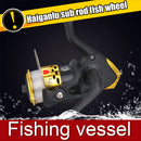 Spinning Reel 3BB Spool Wire Cup Gear Ratio 5.1/1 Sea Fishing Reel (Yellow)