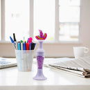 Vase Diamond Painting Point Drill Pen DIY Craft (Purple Dolphin w/ Drill)