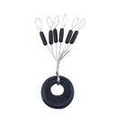 30 Group 180pcs Rubber Space Beans for Sea Carp Fishing Float (Cylinder M) Newly