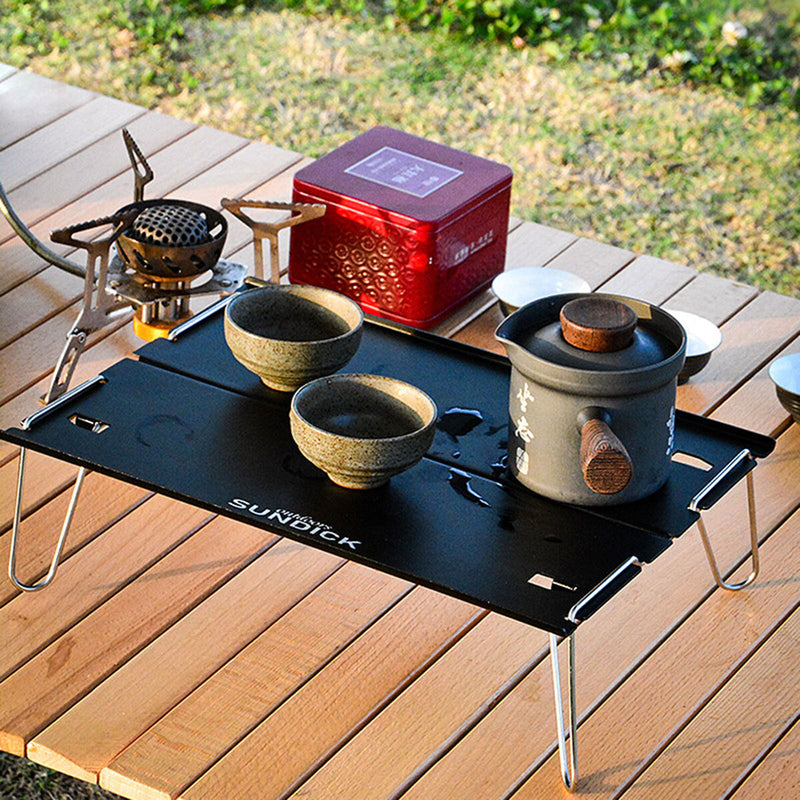 Ultralight Outdoor Folding Aluminum Camping Table Mini Picnic Table with Bag