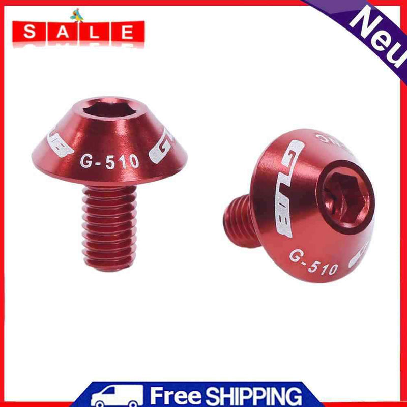 2pcs GUB G-510 Mountain Bike Water Bottle Holder Cage Screws Bolts (Red)