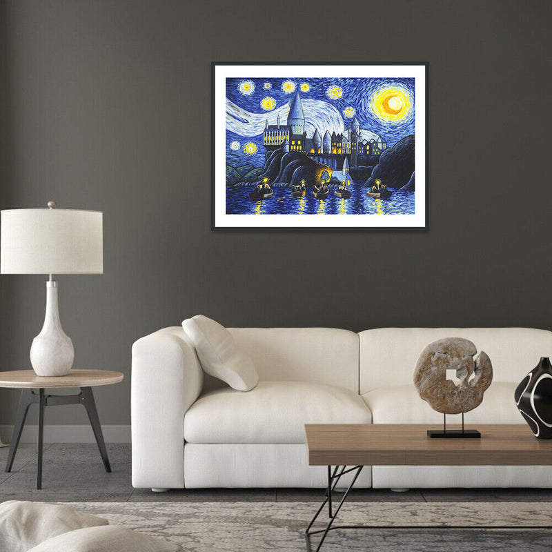 5D DIY Full Drill Diamond Painting Starry Night Cross Stitch Kits Bedroom Decor