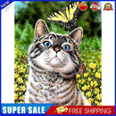 #A 5D DIY Full Round Drill Diamond Painting Cat Home Art Craft Mosaic Kit 30x4