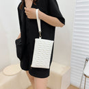 Fashion Rivet Evening Clutch Bag Leather Women Envelope Handbag (White)