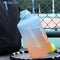 Sports Water Bottle Outdoor Fitness Travel Leakproof Frosted Cups (Blue) Newly