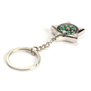 Star Shaped Row Compass Pendant Keychain Outdoor Camping Keyring