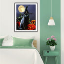 Snowvirtuos Halloween Black Cat 5D Full Drill Diamond Painting DIY Craft Cross