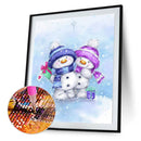 Snowman 5D DIY Diamond Painting Kits Full Round Drill Wall Decor Craft (A5724