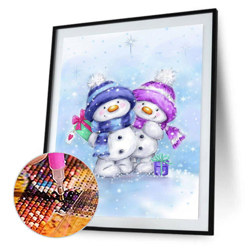 Snowman 5D DIY Diamond Painting Kits Full Round Drill Wall Decor Craft (A5724