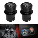 2pcs Automobile Charger Power Adapter Plug Car Power Adapter Dust Cover