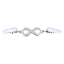 Cardigan Collar Clip Simple Number 8 Women Men Sweater Pin Alloy Jewelry Gift