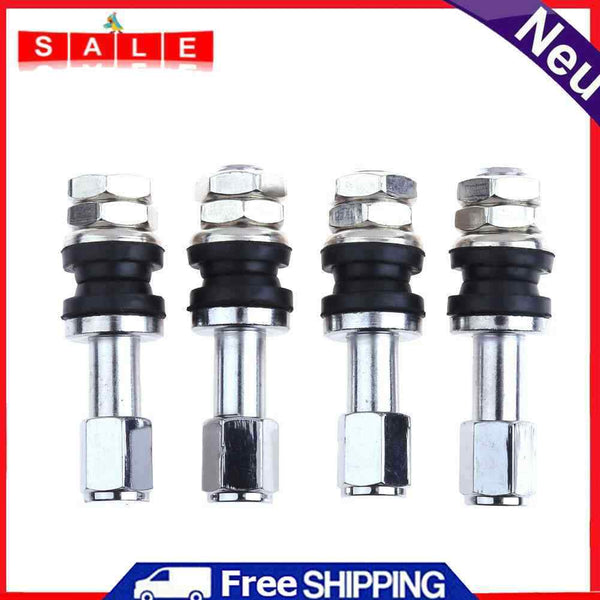 VODOOL 4pcs/Set Car Car Stainless Steel Clamp-in Tire Tire Wheel Valves Cov