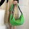 #A Fashion Harajuku Nylon Shoulder Bag Large Capacity Semicircle Crossbody Bags