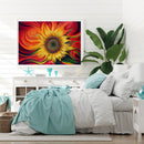 Handmade Flowing Flower 5D DIY Full Round Drill Drawing Kit Art Diamond Pai