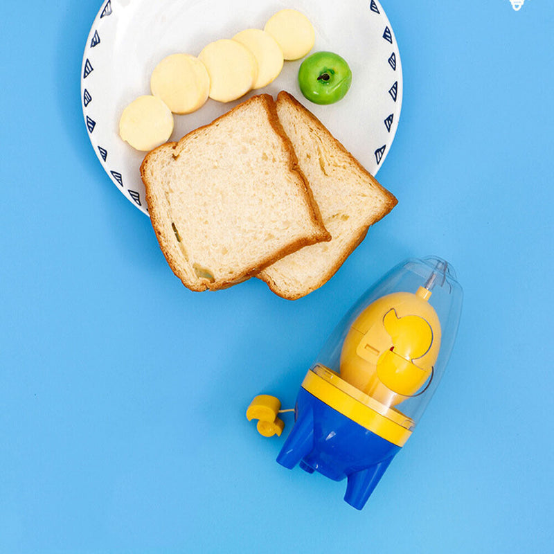 Egg Yolk Shaker Golden Whisk Eggs Spin Mixer Stiring Blender Puller (Blue)