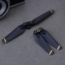 4 Pairs of Foldable ABS Propeller Blades for DJI Spark Drone(Black+Yellow) Newly
