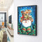 Christmas Snowman Oil Paint By Numbers DIY Coloring Picture Kits for Adults Kids