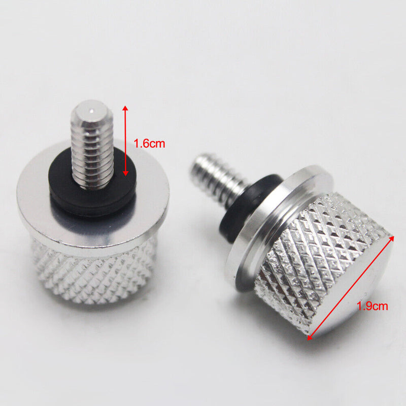 2pcs 6mm CNC Metal Plate/Trim/Seat/Saddle Screws Motorcycle To