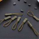 10x Zipper Puller End Rope Replacement Backpack Fix Cord (Army Green)  Newly