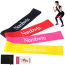 Latex Resistance Band Set Yoga Fitness Equipment Black Red Pink Yellow 500mm