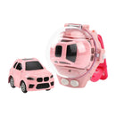 #A 4 Channels 1/58 5km/h 2.4GHz Racing Car Wrist Watch Controlled RC Small Veh