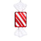 #A 15cm Candy Pendant PVC Red White Painted Pendant Christmas Tree Hanging Orn