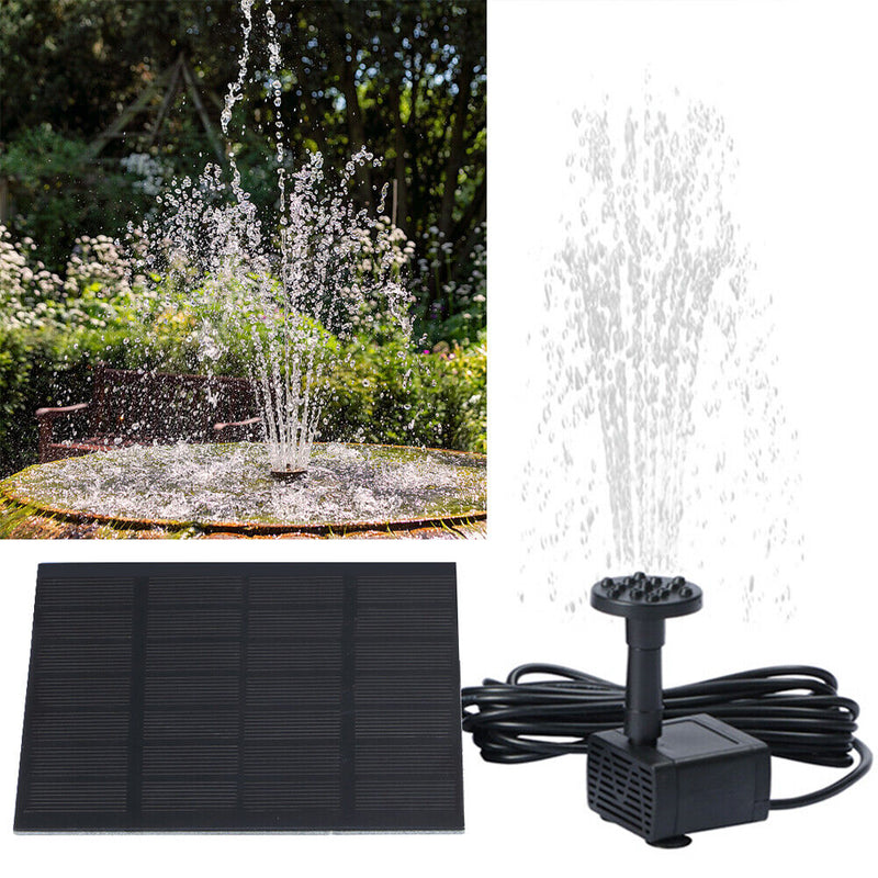 7V 200L/H Outdoor Fish Tank Fountain Pool Pond Solar Panel Water Pump Kits