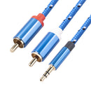 RCA Cable HiFi 3.5mm to 2RCA Audio Cord for Amplifiers Home Theater (0.5m)