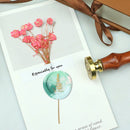 Flowers Wax Sealing Stamp Head for Wedding Invitation Gifts Craft Tools Decor