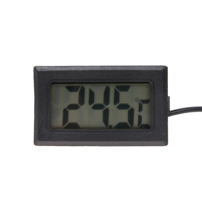 Waterproof Electronic Digital LCD Pet Aquarium Thermometer w/ Probe(Black) Newly