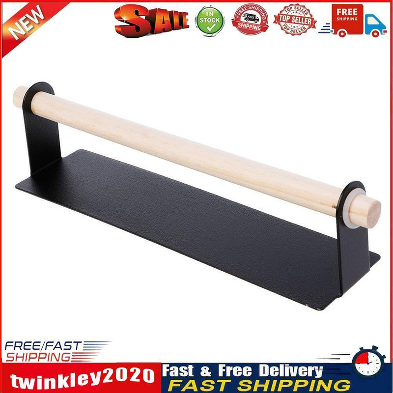 Kitchen Towel Holder Bathroom Roll Paper Storage Rack Tissue Shelf (Black) Newly