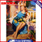 Woman Bathing Sun Pattern Frameless Digital Paint Hand Painted Oil Picture Decor