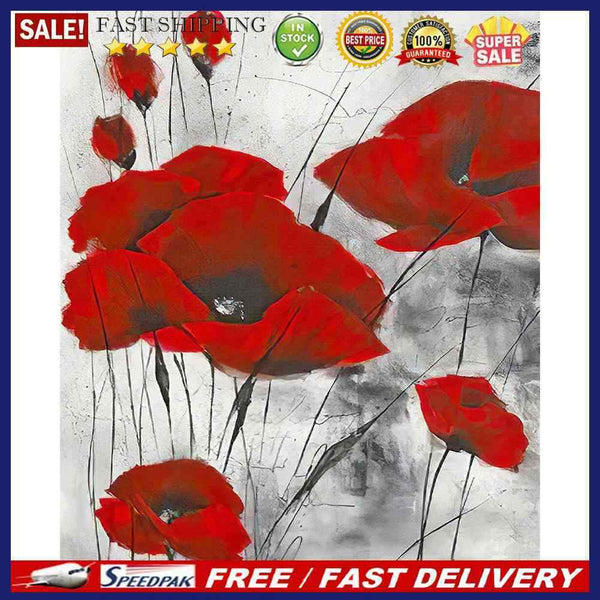 DIY Oil Paint by Numbers Flower Coded Hand Painted Acrylic Drawing Decor Gift