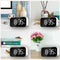 Wake Up Bedside Desktop LED Digital Alarm Clock with Snooze (White + White)