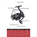 #A 5.2/1 Speed Ratio 13+1 Bearings Spinning Fishing Reel 8kg Max Drag Metal Whee