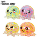 Glowing Foam Octopus Air Balloon With Light No Liquid Decompression Vent Z6Q2