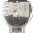 Soft Nylon Baby Headband Bows Newborn Girls Infant Turban Hairband (Grey)