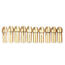 10pcs Mini Brass Copper Collets Chucks for Twist Drill Motor Shaft Grinder Newly