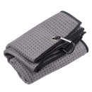 Golf Towel 41x54cm Tri-Fold Microfiber Waffle Towel Sweat-absorbent (Grey) Newly