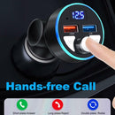 Car Wireless Bluetooth FM Transmitter MP3 Player 2USB Auto Fast Charger Adapter