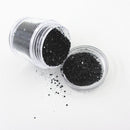 Mix Size DIY Art Tips Dust Pigments Paillette Nail Glitter Powder Black Sequins