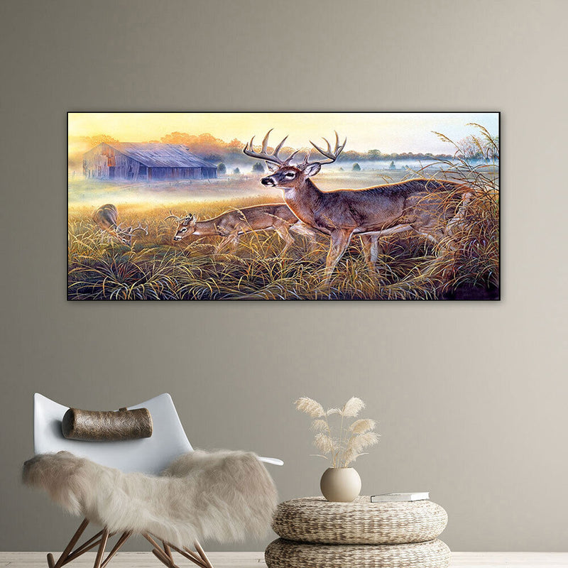 Elk DIY Zero Basis Paint by Number Kits Kill Time Picture Colouring Kits 80x40cm