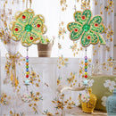 2pcs 5D Diamond Painting Kit Pendant Mosaic Art Craft Bag Keychain Jewelry Gi