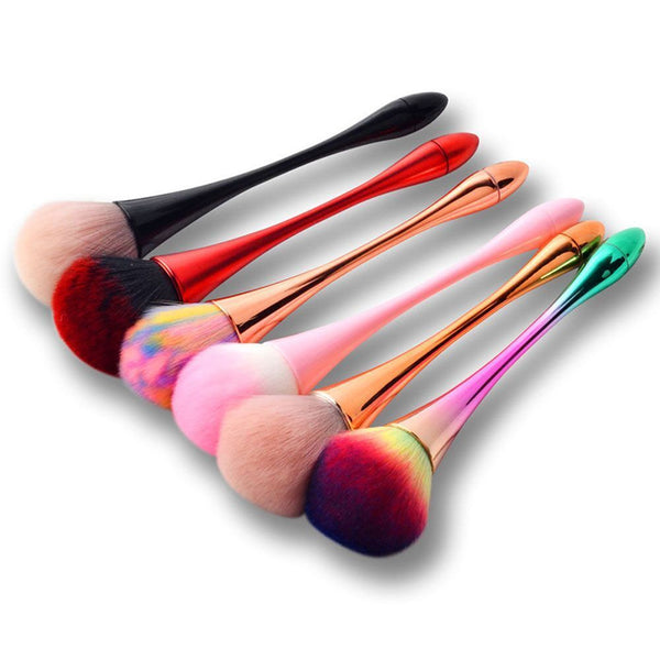 Woman Basic Profile Makeup Tools Pressed Powder Plastic Makeup Brush Nylon Wool