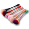 Woman Basic Profile Makeup Tools Pressed Powder Plastic Makeup Brush Nylon Wool