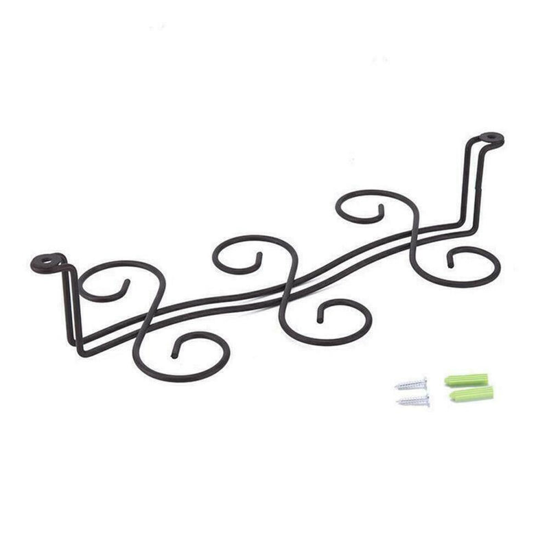 Iron Under Shelf Cupboard Hanging Metal Wine Glasses Holder Rack Bar U9A0