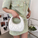 Fashion Crossbody Bags Niche Design Women Round PU Leather Shoulder Handbags