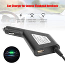 Laptop Car Charger 90W 20V 4.5A Power Adapter for Lenovo Thinkpad Notebook Newly