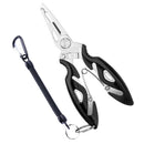 Retractable Spring Rope Camping Anti-lost Keychain Fishing Lanyard (Black) Newly