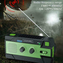 Solar Hand-crank Rechargeable Emergency Radio With Reading Flashlight Light Y5Y8